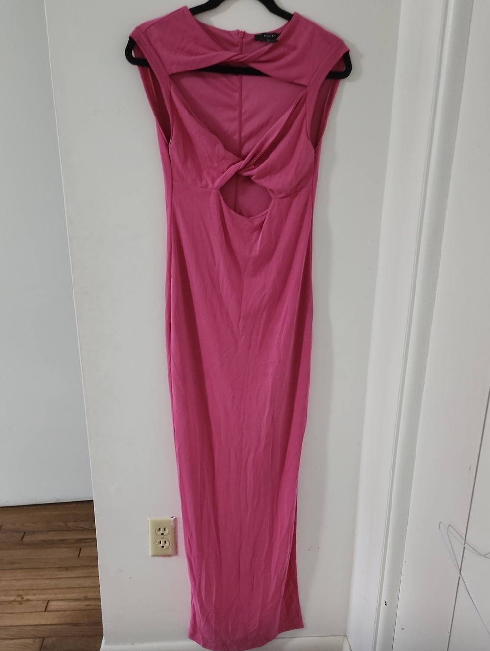 Women's Pink Cutout Maxi Dress
